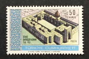 Turkey 1967 #1741, Sivas Hospital, MNH.