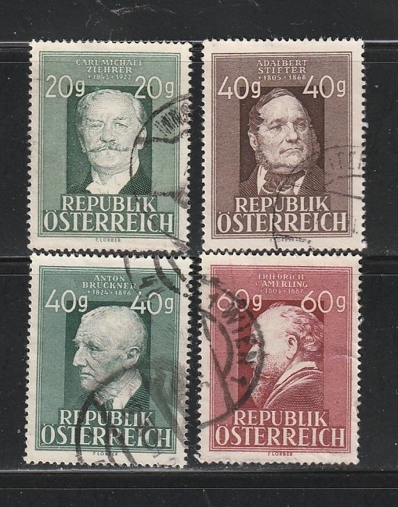 Austria 516-519 Set U Famous People (C)