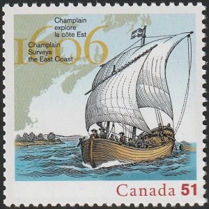 2156a MNH single Champlain Surveys the East Coast - no per item S&H fee