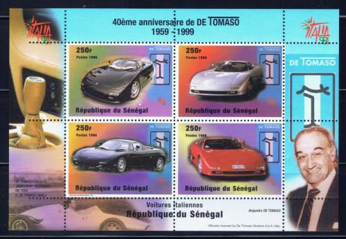 Senegal 1346 NH 1999 Automobiles souvenir sheet 