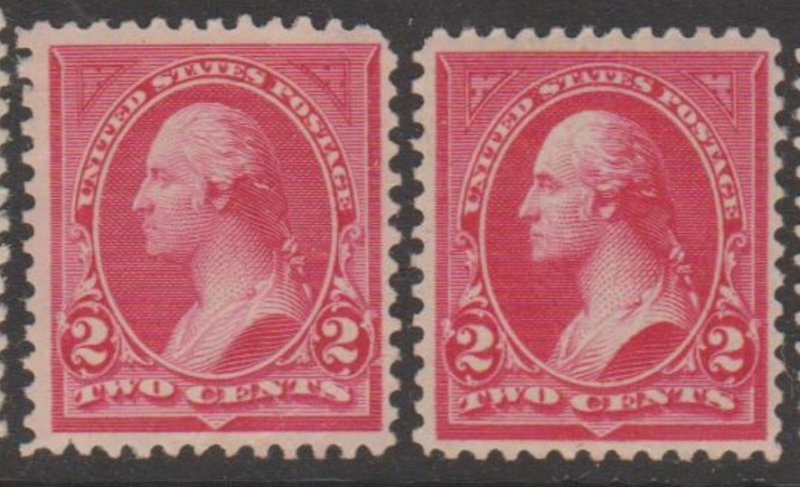 U.S. Scott #266-267 Washington Stamps - Mint Set of 2 - IND