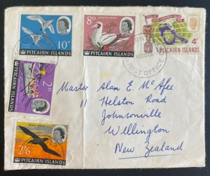 1966 Pitcairn Island Cover  To Wellington New Zealand