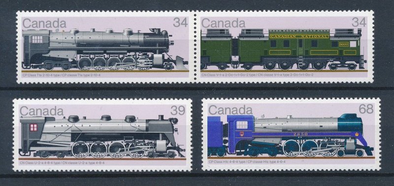 [113530] Canada 1986 Railway trains Eisenbahn  MNH