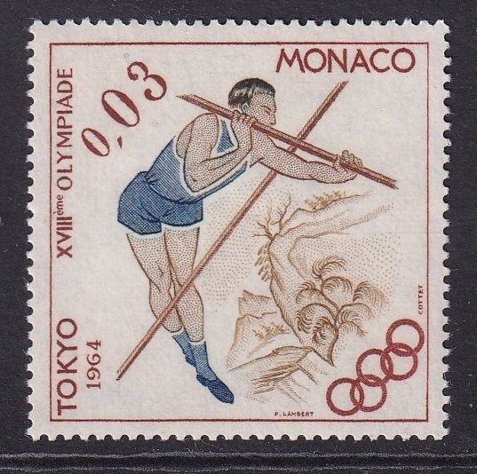 Monaco   #594  MNH  1964  Olympic Games Tokyo  3c
