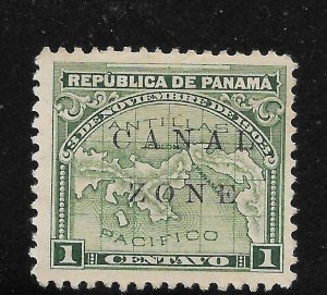 Canal Zone Scott 9 Unused HNG - 1904 Panama Overprinted - SCV $2.50