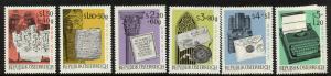 Austria B315-20 MNH History of Writing, Typewriter