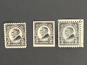 US Stamps - SC# 610 - 612 - MNH - Harding - Catalog Value $42.50