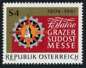 Austria 1189 two stamps, MNH. Mi 1682. South-East Fair, Graz, 75th Ann. 1981.
