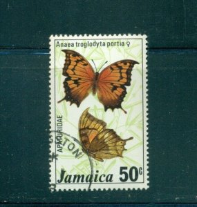 Jamaica #438 (1978 50c butterfly) 10 VFCTO used stamps CV $27.50