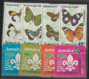 Jamaica SC 423-6, 427-30 Mint, Never Hinged