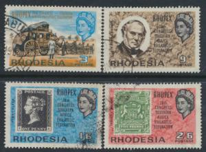 Rhodesia   SG 388 - 391  SC# 237 - 240   Used  ROPEX 1966 see details 