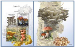 ST. TOME PRINCIPE 2014 2 SHEETS st14313ab MUSHROOMS