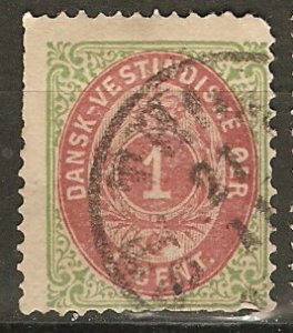 Danish West Indies 5 Used Avg 1874 SCV $30.00