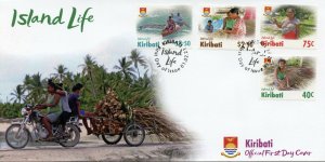 Kiribati Cultures Stamps 2021 FDC Island Life Boats Landscapes Traditions 4v Set