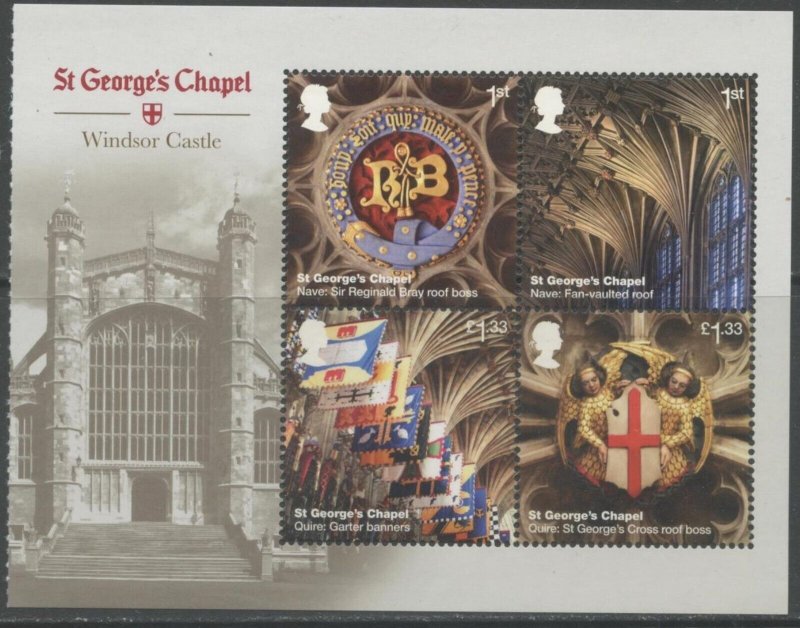 GREAT BRITAIN Sc#3588 2017 Windsor Castle Souvenir Sheet OG Mint NH