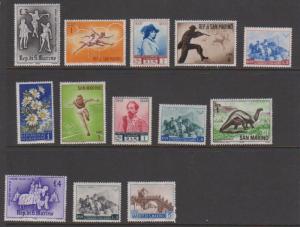 San Marino Selection x 13 MNH/MLH