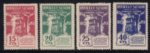 El Salvador 1931 120th Anniversary Set M Mint. Scott C20-C23