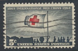 USA  SC# 1239  Used Red Cross  1963  see scan