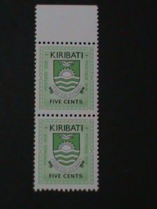 ​KIRIBATI 1981-SC# J8-POSTAGE DUE STAMPS-IPAIRS MNH-LAST ONE-VERY FINE