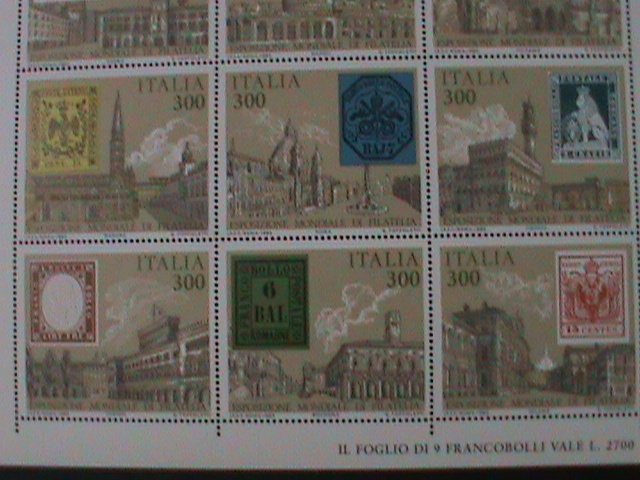 ITALY-1985-SC#1651 THE BEAUTIES VIEWS OF PARMA-ROME -MNH SHEET VF LAST ONE