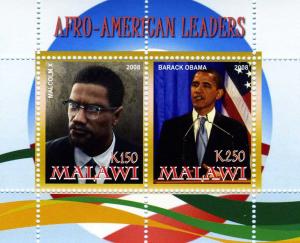 PRESIDENT OBAMA - Malcolm X Mini-Sheet Perforated Mint (NH)