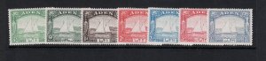 Aden SG# 1 - 7 Mint Higned / Light Hinged - S19434