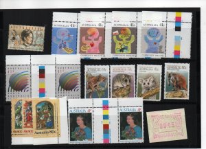 Australian Mint Stamps MNH - range from 1990s per image (34159)