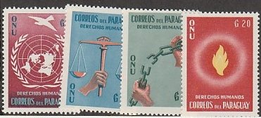 PARAGUAY #565-8 MINT NEVER HINGED COMPLETE