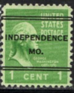 US Stamp #804x247 - George Washington - Presidential Issue 1938 Precancel