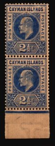 Cayman Islands Unused NH Scott 5 w/ a body bend