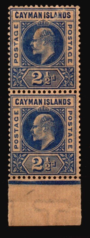 Cayman Islands Unused NH Scott 5 w/ a body bend