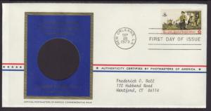 US Drummer 1973 Postmasters Typed FDC BIN