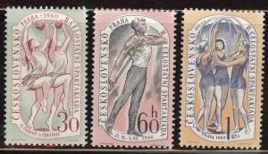 Czechoslovakia Scott 958-60 MNH** set