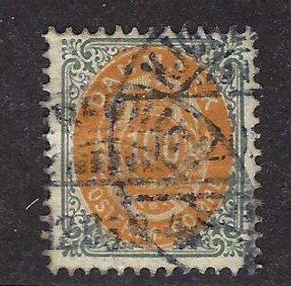 Denmark SC#34 Used F-VF SCV$60.00...Worth a Close Look!