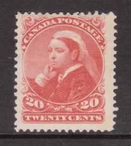 Canada #46 Mint Never hinged With Natural Band Of Gum Missing *With Certificate*