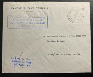 1962 Belgium Forces Military Post Office In Germany cover Military Canteen