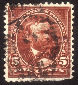 1895, US 5c, Grant, Used, Sc 270