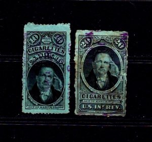 JASTAMPS: 5 Tobacco Cigarettes Stamps, different series