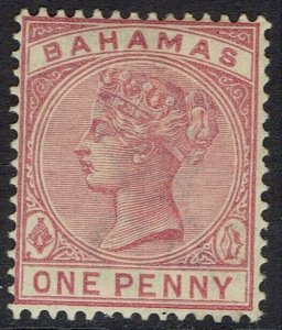 BAHAMAS 1884 QV 1D PALE ROSE