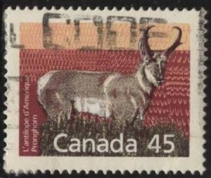 Canada 1172 (used) 45c pronghorn (1990)