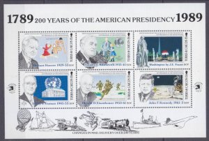 1989 Turks and Caicos Islands 855-860KL US Presidents / Apollo 11 moon landing