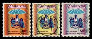 Malaysia #98-100 used