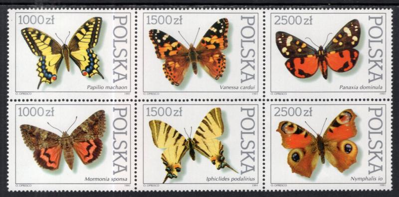 Poland 3055a Butterflies MNH VF