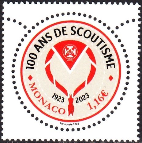 MONACO 2023 SCOUTS ANNIVERSARY SCOUTISM PFADFINDER