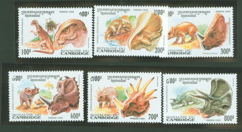 Cambodia (Kampuchea) #1409-14 Mint (NH) Single (Complete Set) (Animals)