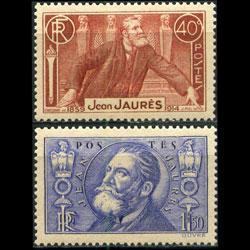 FRANCE 1936 - Scott# 313-4 Socialist Jaures Set of 2 LH