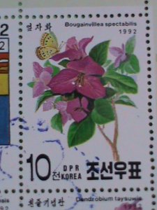 KOREA STAMP: 1992- LOVELY COLORFULWILD FLOWERS  CTO NH  SHEET