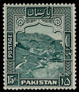 PAKISTAN GVI SG42b, 15r blue-green, NH MINT. Cat £32.