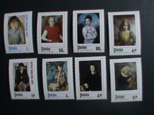 ​POLAND STAMP:1974-SC#2058-65 FAMOUS POLISH PAINTING  STAMPS MNH SET-VERY FINE