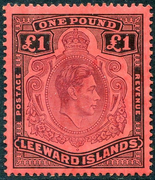 HERRICKSTAMP LEEWARD ISLANDS Sc.# 115b Mint LH Scott Retail $55.00